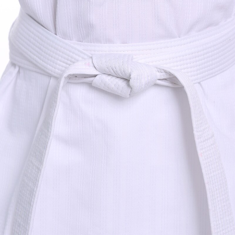 Wit Taekwondo Karate Uniformen Wtf Judo Dobok Kleren Kinderen Volwassen Unisex Lange Mouw Tkd Kostuums Kleding
