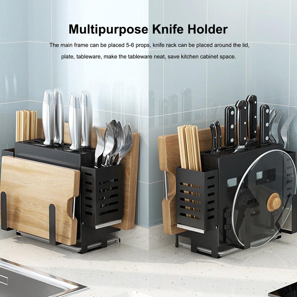 Punch-free Knife Rack Multif Kitchen Rack Wall-mou... – Grandado