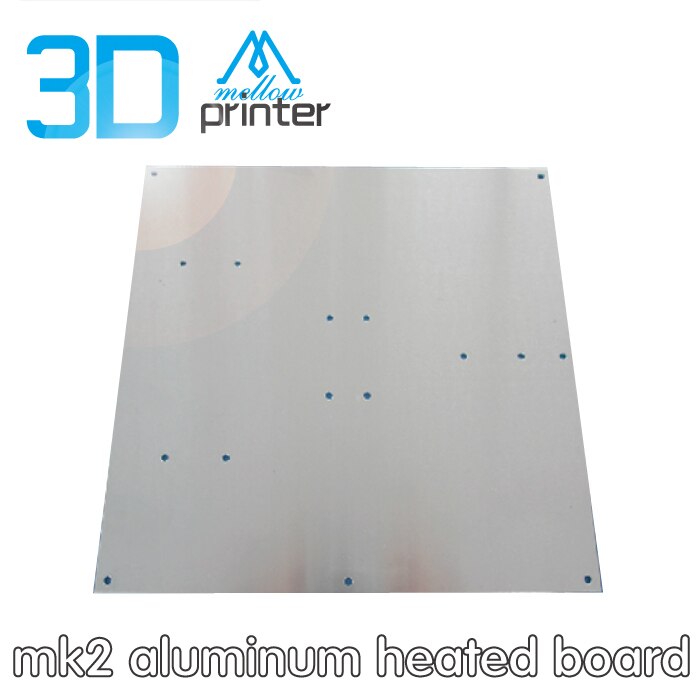 Impresora 3d reprap mk2, placa calefactora de aluminio, medición de placa de calor de aluminio, 220x220x2mm