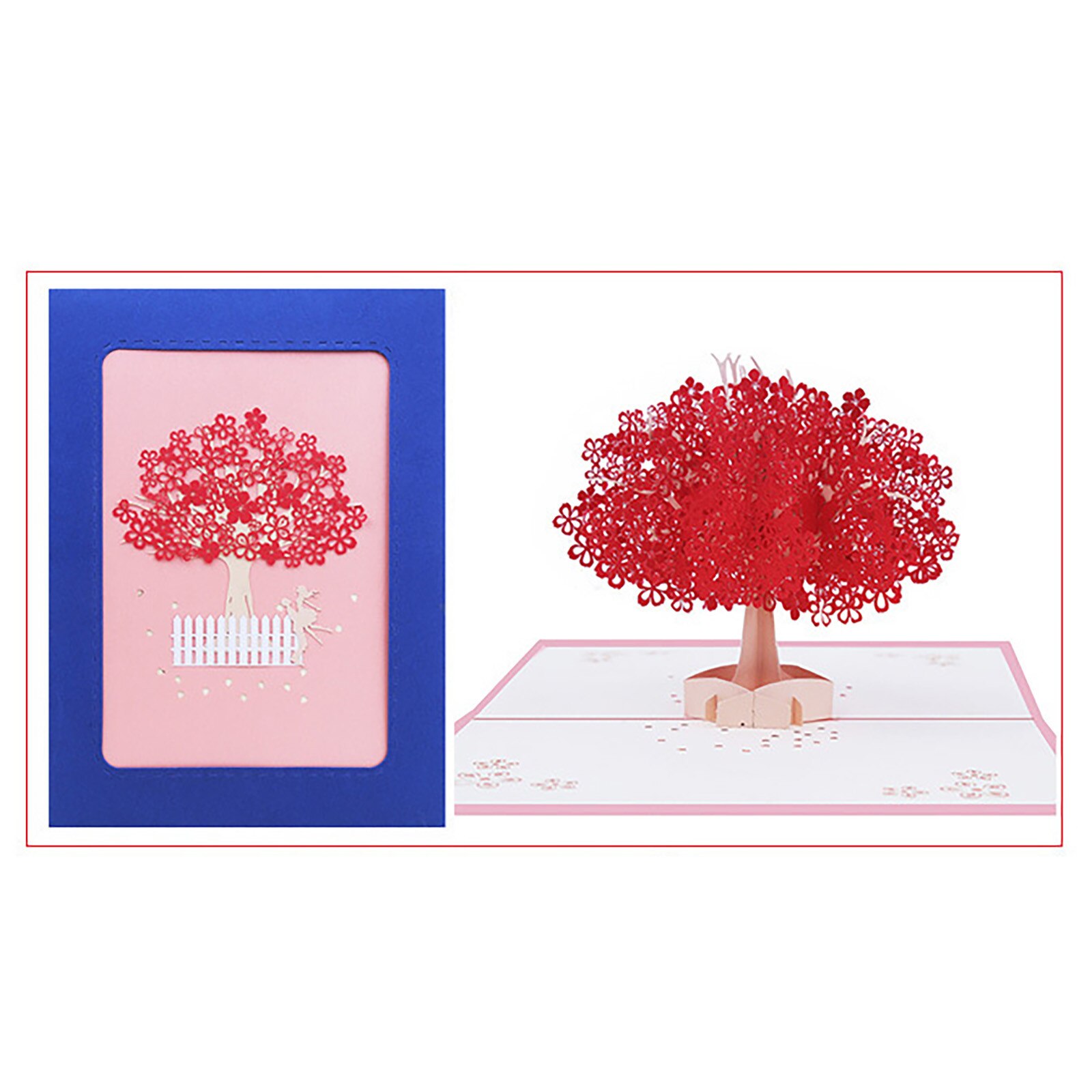 3D Stereo Greeting Card Wedding Invitation Card Valentine's Day Rose Flower Card Greeting Card Blessing Card Wedding Invitation