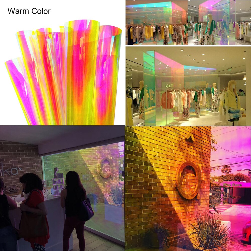 44.5x300cm Colorful Pravicy Window Film Chameleon Window Tint Film Sun shade Window Glass Film for Home Office Sticker