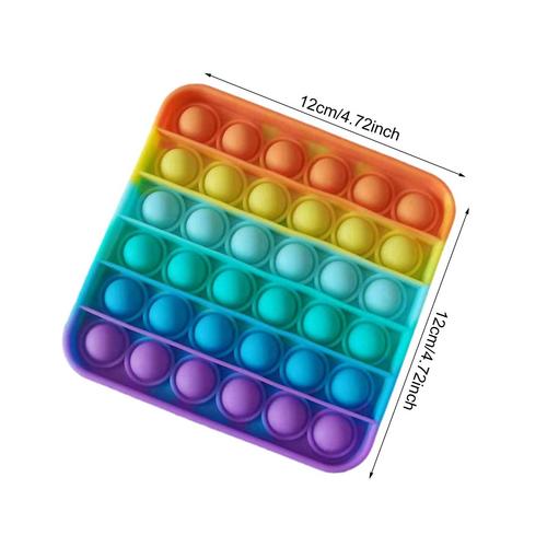 Love Heart Push Pops Bubble Sensory Toy Autism Needs Adult Child Funny Popit Anti-stress PopIt Fidget Stress Reliver Toys: F