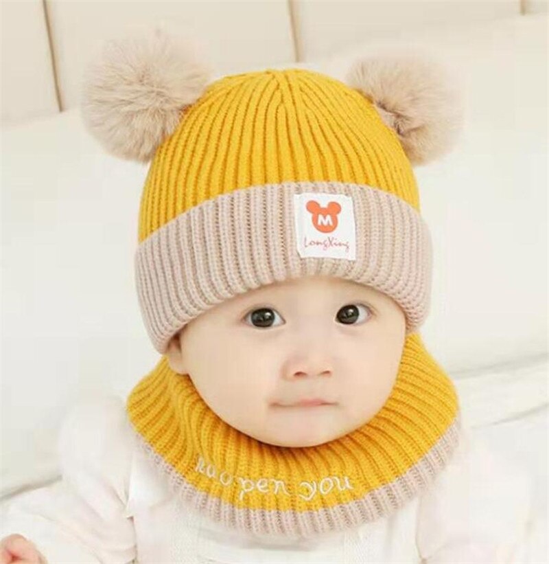 thumbnail interactive-video image 1 of Kids Winter Warm Knit Hat And Scarf Set – Ear & Head Cover – Ski Beanie Cap For Boys 1 of 5