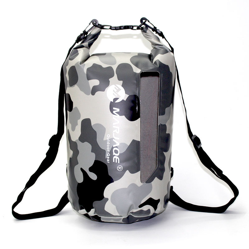 20L Marjaqe Rugzak Venster Waterdichte Tas Drift Tas Strandtas Outdoor Waterdichte Tas Sunstream Tas: camouflage