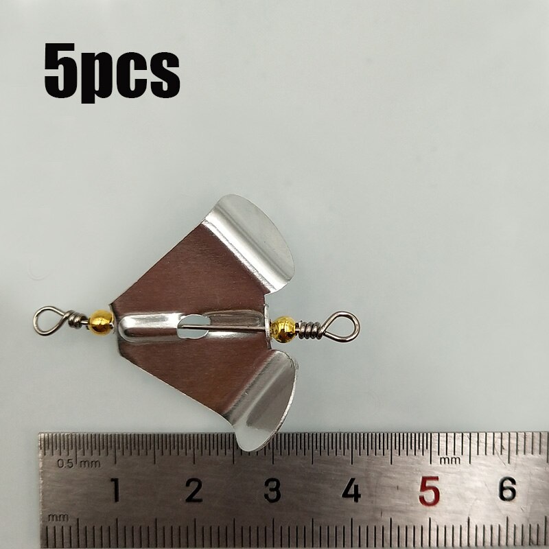 Lunker elica a lama rotante 5 pezzi accessori materiale fai da te pesca a traina pesca a mosca esche rigide filatore esche cucchiaio wobblers: The smaller x 5pezzi