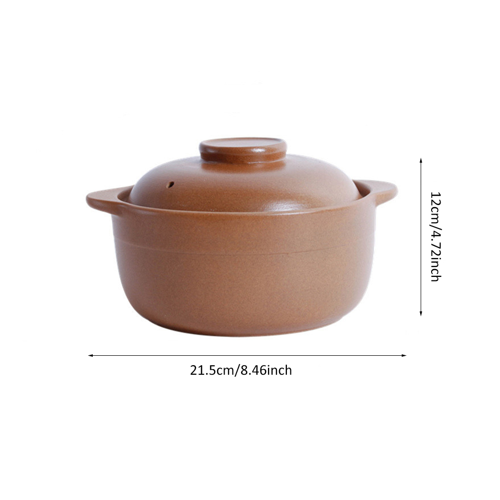 Home Cooking Pot with Lid Ceramic Cooking Pot Delicate Home Cook Wares