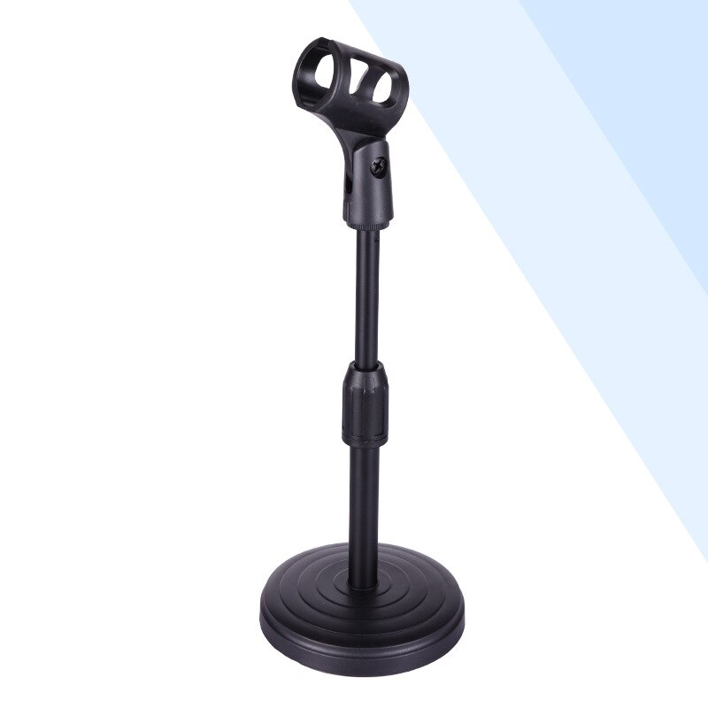 AMS-Desktop Microphone Stand Adjustable Height Disc Microphone Stand Portable