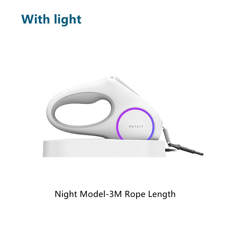 Xiaomi-Correa de tracción para perro, accesorio con forma de anillo Flexible, luz LED nocturna, Go Shine Max, 3m/4,5 m: with light 3M