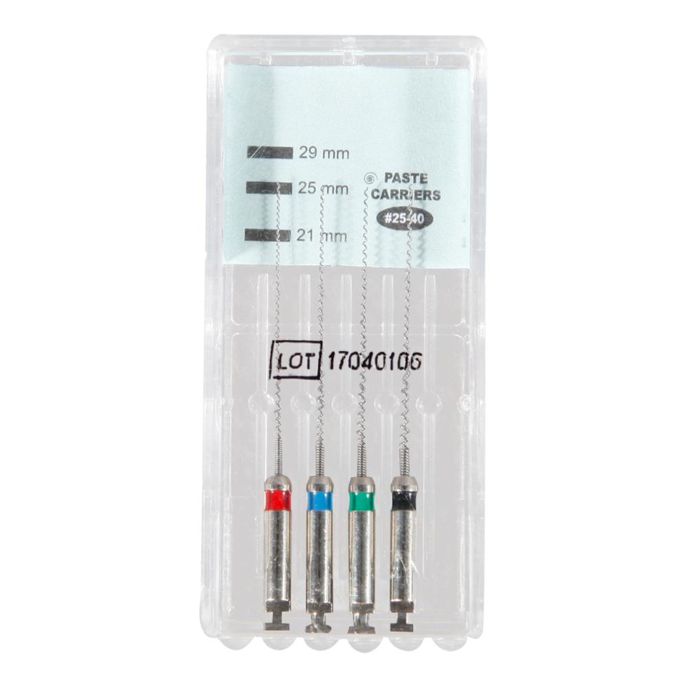 1/5/10/20 Packs Dental Endodontics Rotary Paste Carriers Spiral Filler 25mm Engine Use Assorted Stainless Steel Material