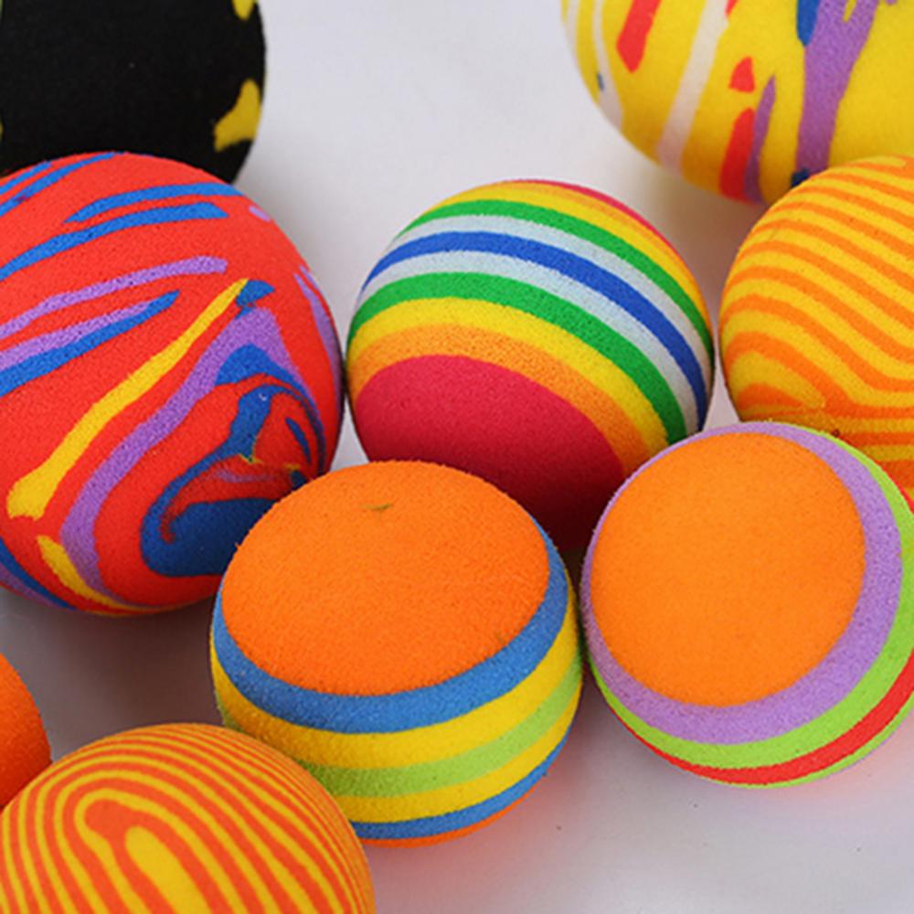 40% Sales! 10Pcs Pet Katten Kitten Kleurrijke Ball Bite Chew Scratch Grappige Spelen Speelgoed Teaser