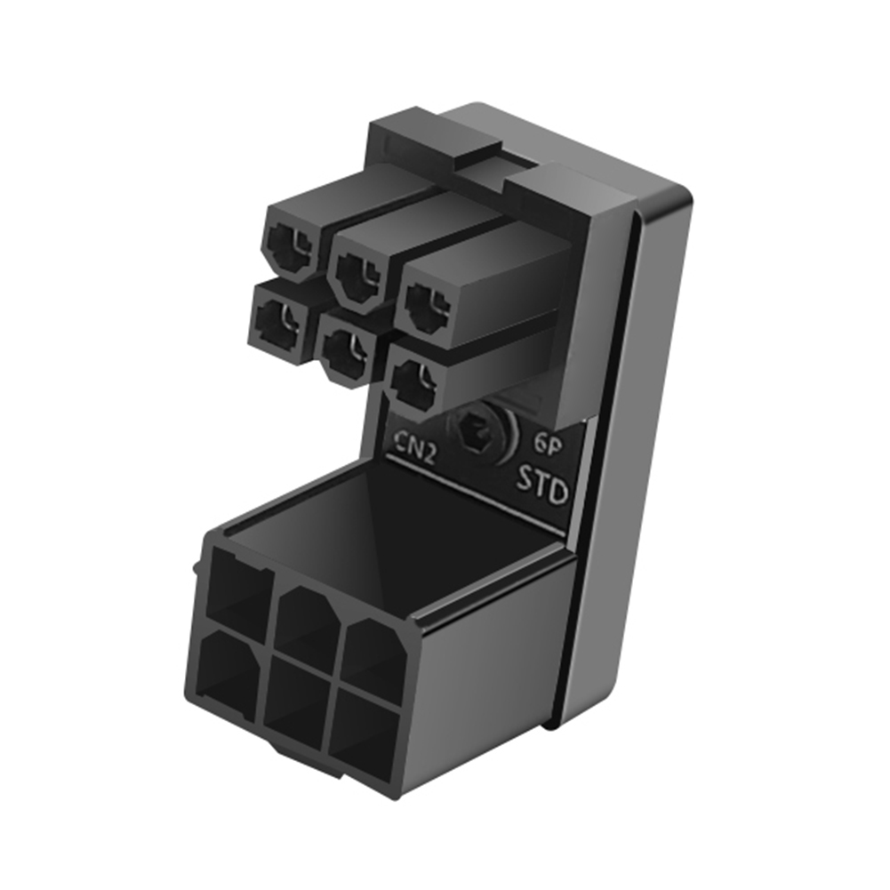 ATX GPU Adapter Elbow Head GPU Power Steering Connector 180 Degree Angled Power Steering Connector for Desktop Video Card GPU: Orange