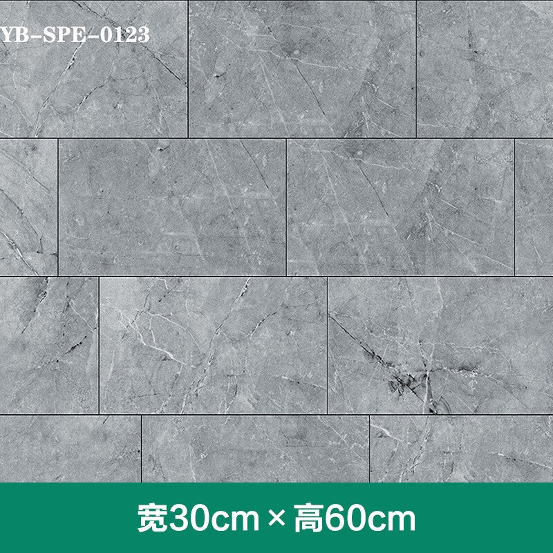 Imitatie tegel marmer muurstickers zelfklevend waterdicht badkamer renovatie achtergrondbehang pvc vloerstickers grond: Yb spe 0123