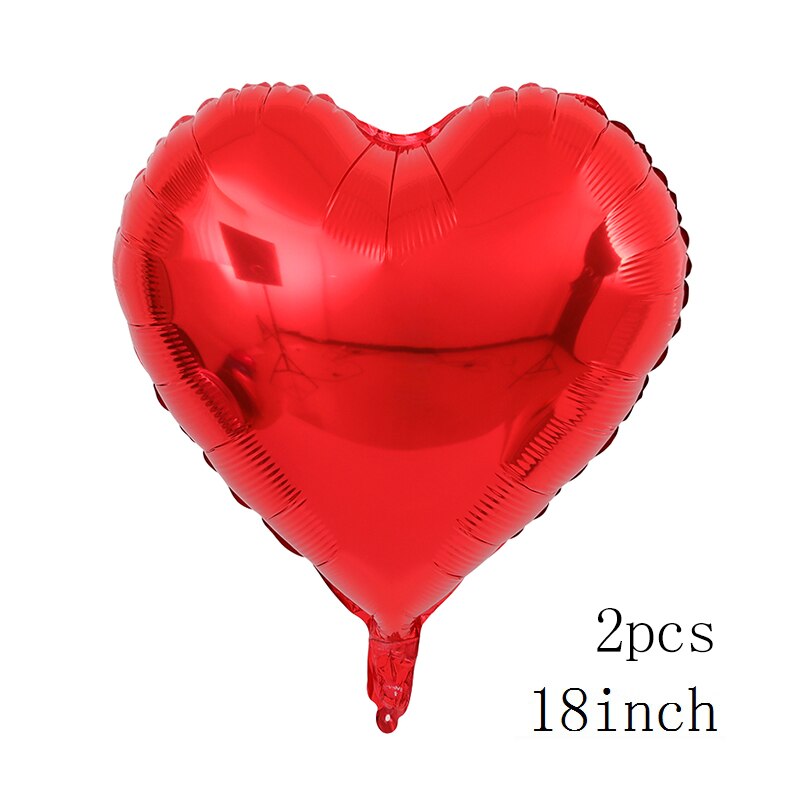 100x76cm Double Bear Hug Heart Balloons Foil Cartoon Bear I Love You Wedding Valentine's Day Event Party Balloon Decoration: 2pcs Red