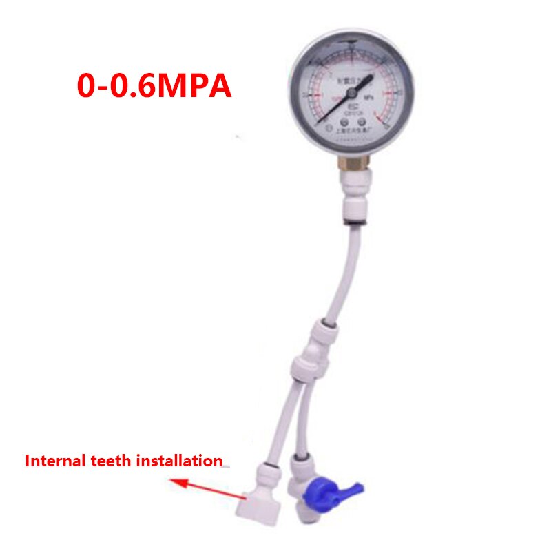Yn60 anzug 0 ~ 1,6 MPA öl druck Anti Vibration Haushalts klopfen wasserfilter Manometer Prüfung wasser rohr Druck Messgerät: 0.6MPA intern thre