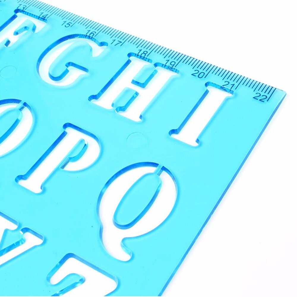 Plastic Drawing Ruler Alphabet & Number Hollow Tem... – Grandado