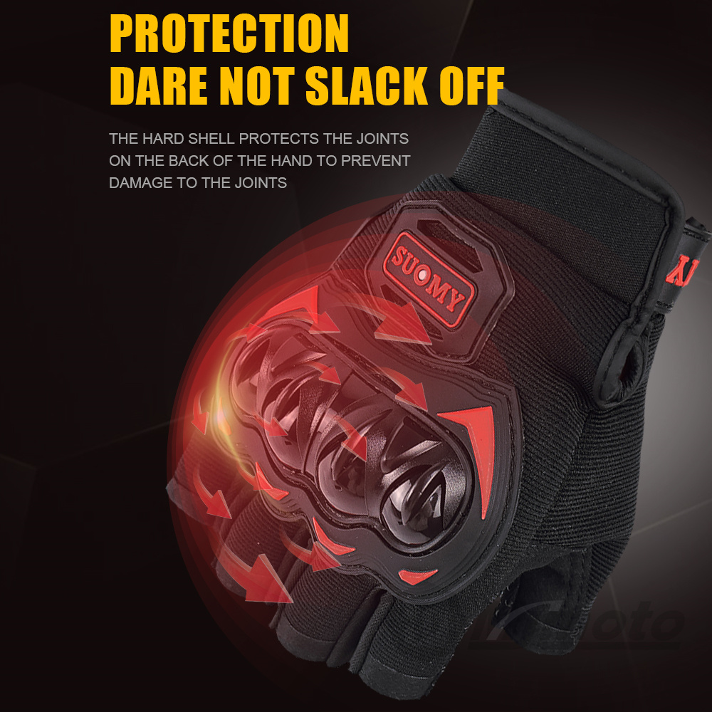 Motorrad Halbfinger Handschuhe Sommer Atmungsaktive Radfahren Handschuhe Männer Frauen Motorrad Halbe Finger Handschuhe Schutz Getriebe Anti-Unterhose