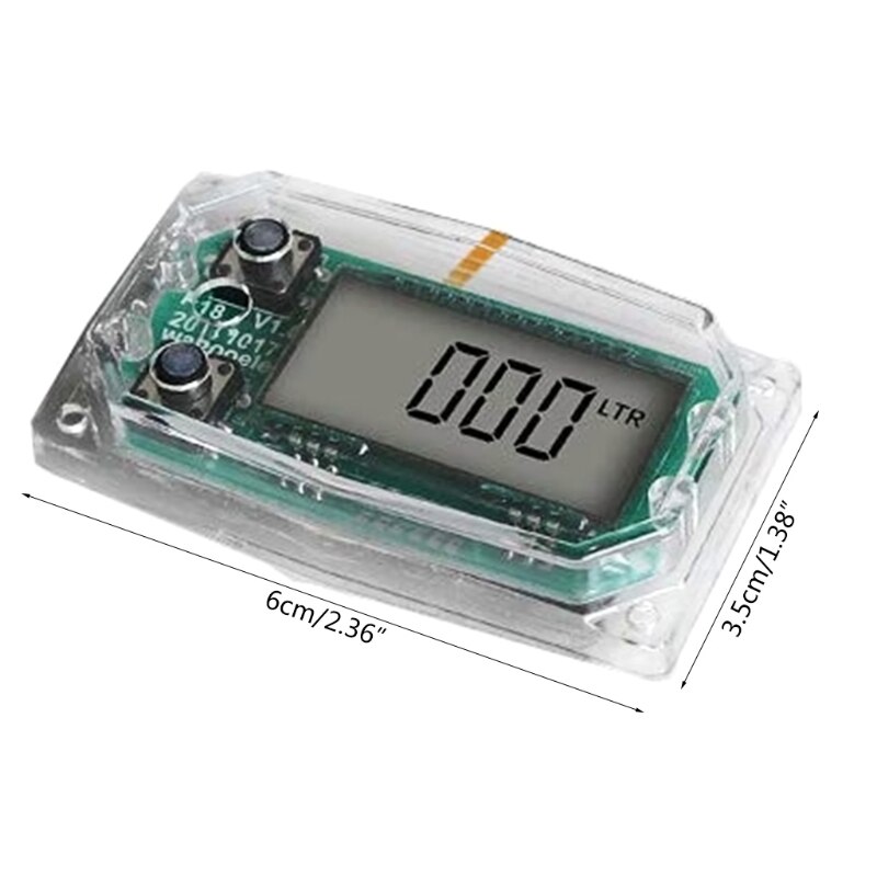 Digital Turbine Flow Meter Digital LCD Display Oil Fuel Flowmeter Measure Die sel Kerosene Gasoline Meter Display chip