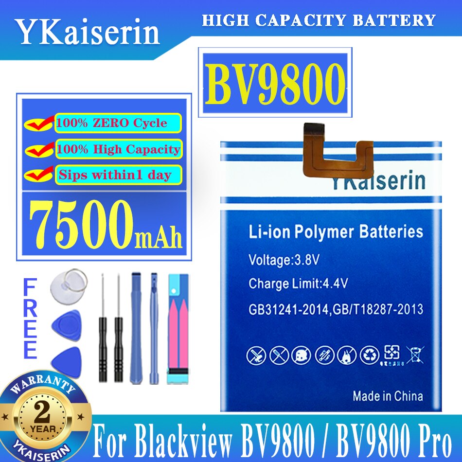Ykaiserin Batterij Voor Blackview BV9800/BV9800 BV9900 BV9000 Pro BV9600 Batterijen Voor Blackview DK014 626479P Batterijen Track No: BV9800