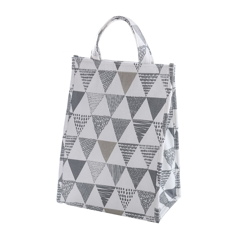 Koreansk madpose tyk vandtæt oxford stof isoleringspose kold ispose dame og børn bærbar stor kapacitet bento taske: -en