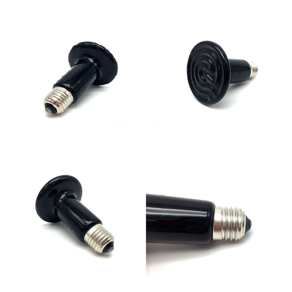 Reptil Infrared Heater Bulb 220V Heating Lamp 25/50/75/100/150W for Tortoise Lizards Etc Reptil Pet Ceramic Heat Emitter Bulb