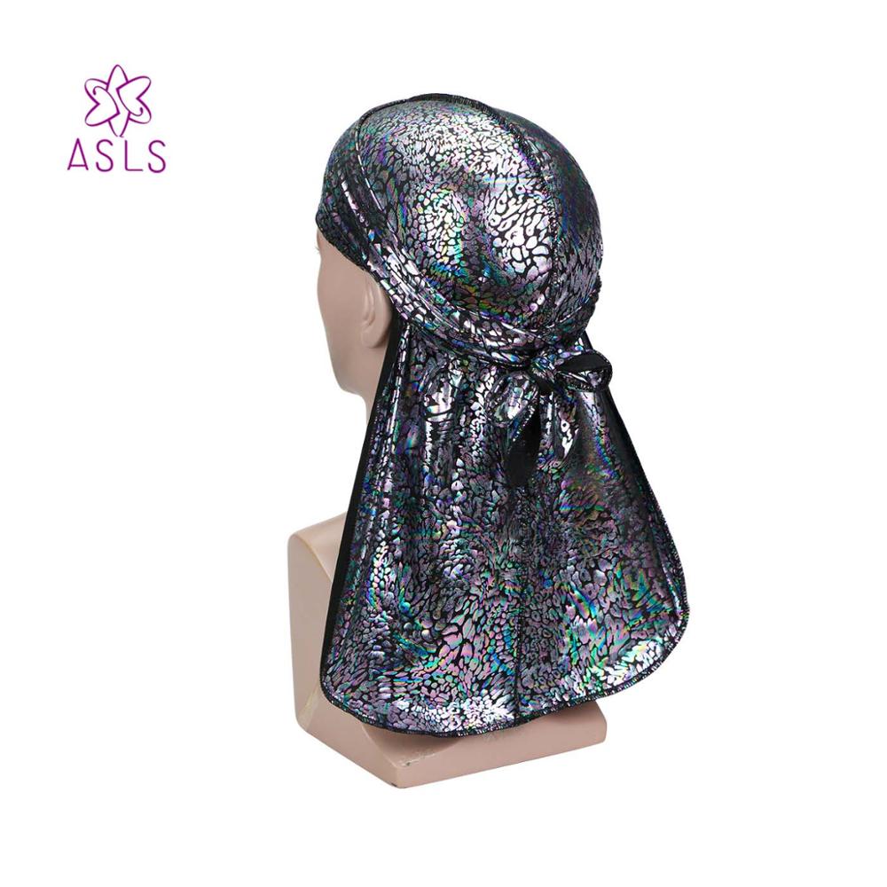 python pattern baotou hat pirate hat Durag Waves Extra Long Tail for Men Biker Headwear Headband Bandana Hair Accessories