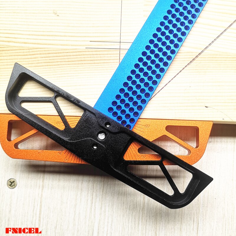 T300/T400 outils de charpentier T Type règle carrée travail du bois en alliage d'aluminium Scriber mesure menuiserie marquage outil jauge jaugeage
