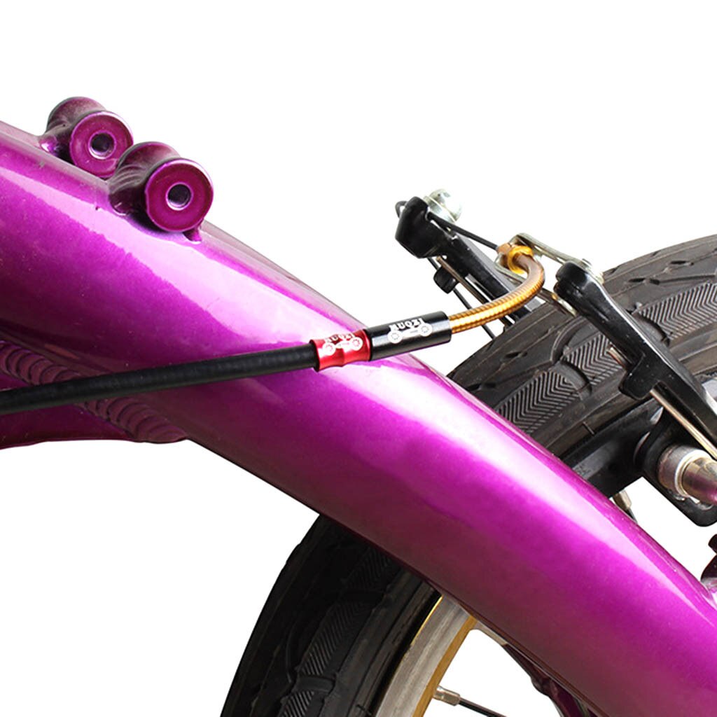 1 PC bicicleta V Freno de freno de codo de acero inoxidable llena de aceite resorte Flexible de protección manguera guía de Cable doble tubo MTB