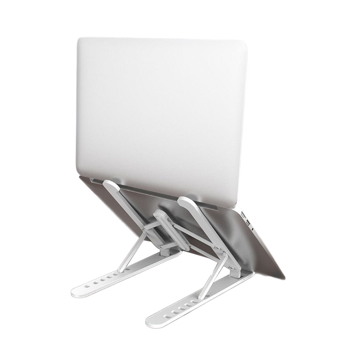 Laptop Stand, Adjustable Aluminum Laptop Notebook Stand Ergonomic Desktop Holder Compatible with MacBook Air, Dell XPS, HP More