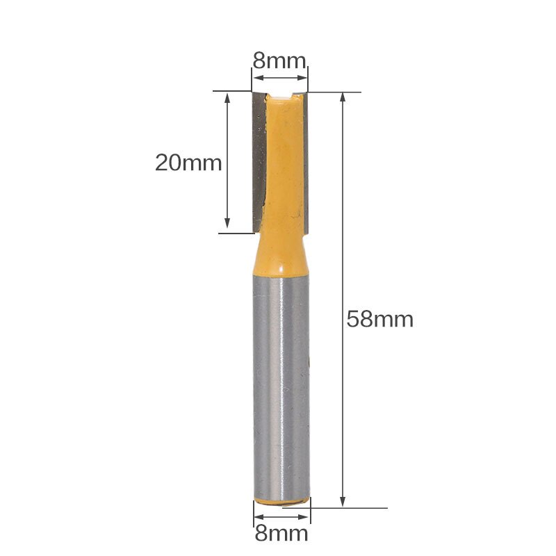 13 pçs 8mm haste de madeira roteador bit fresa fresa reta limpeza nivelada guarnição canto redondo caixa cove bits ferramentas fresa rc