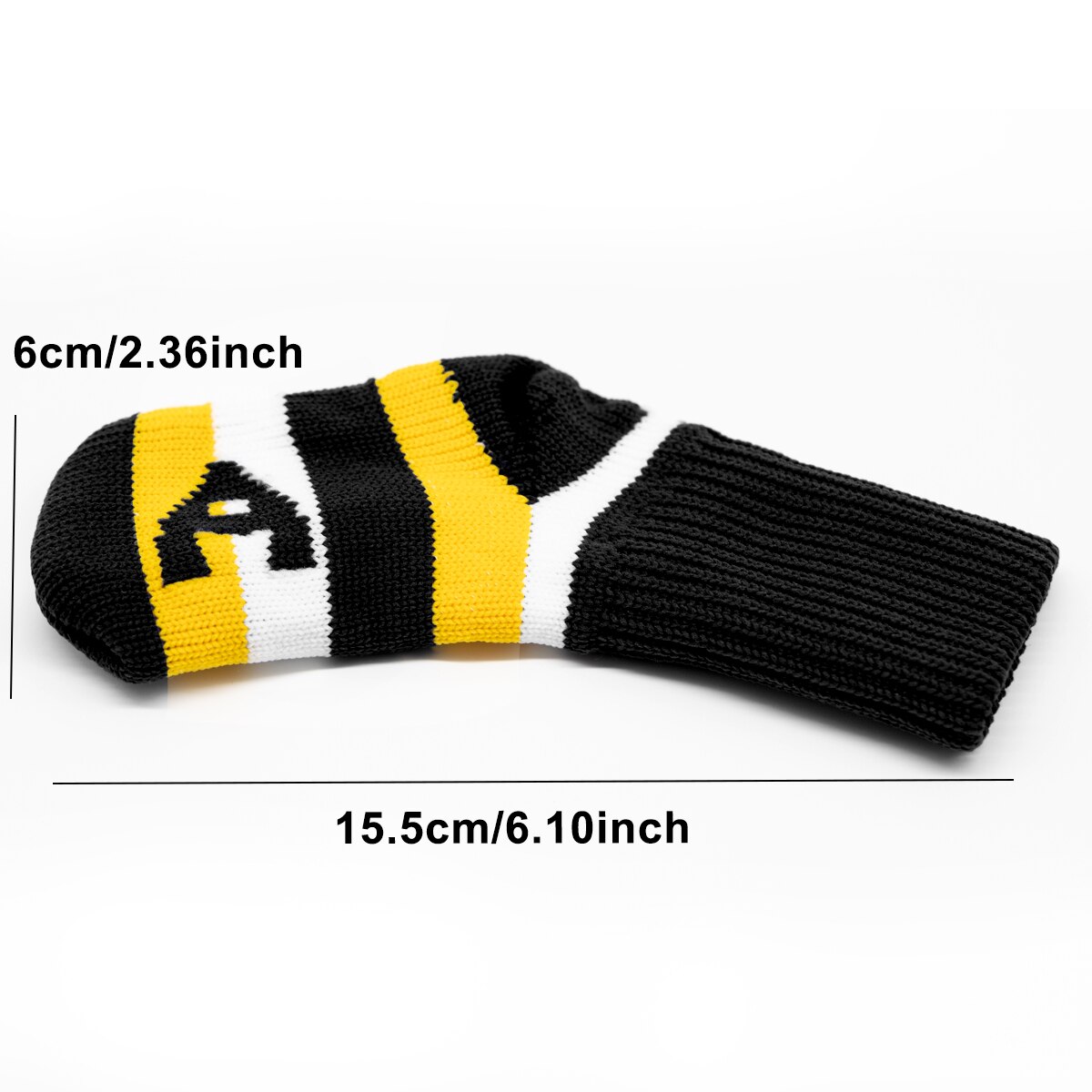 9Pcs Knitted Golf Headcover Covers Club Iron Golf Irons Head Covers Knit Long-neck Sock Style Golf Headcovers Washable