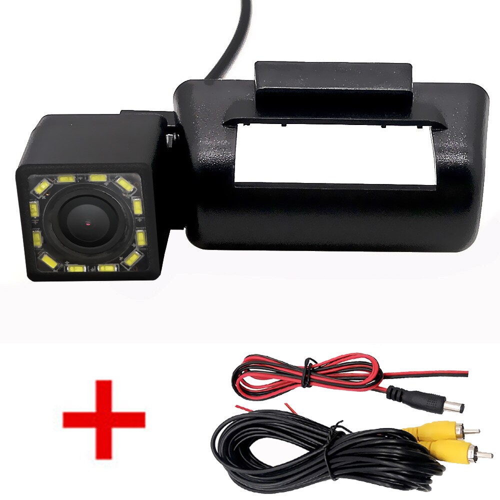 Fisheye HD Dynamic Trajectory Wireless Car Rear View Backup Parking Camera For Ford Transit Connect MK6 MK7 Transporter Tourneo: Wire 12LED / Fixed Parking Line