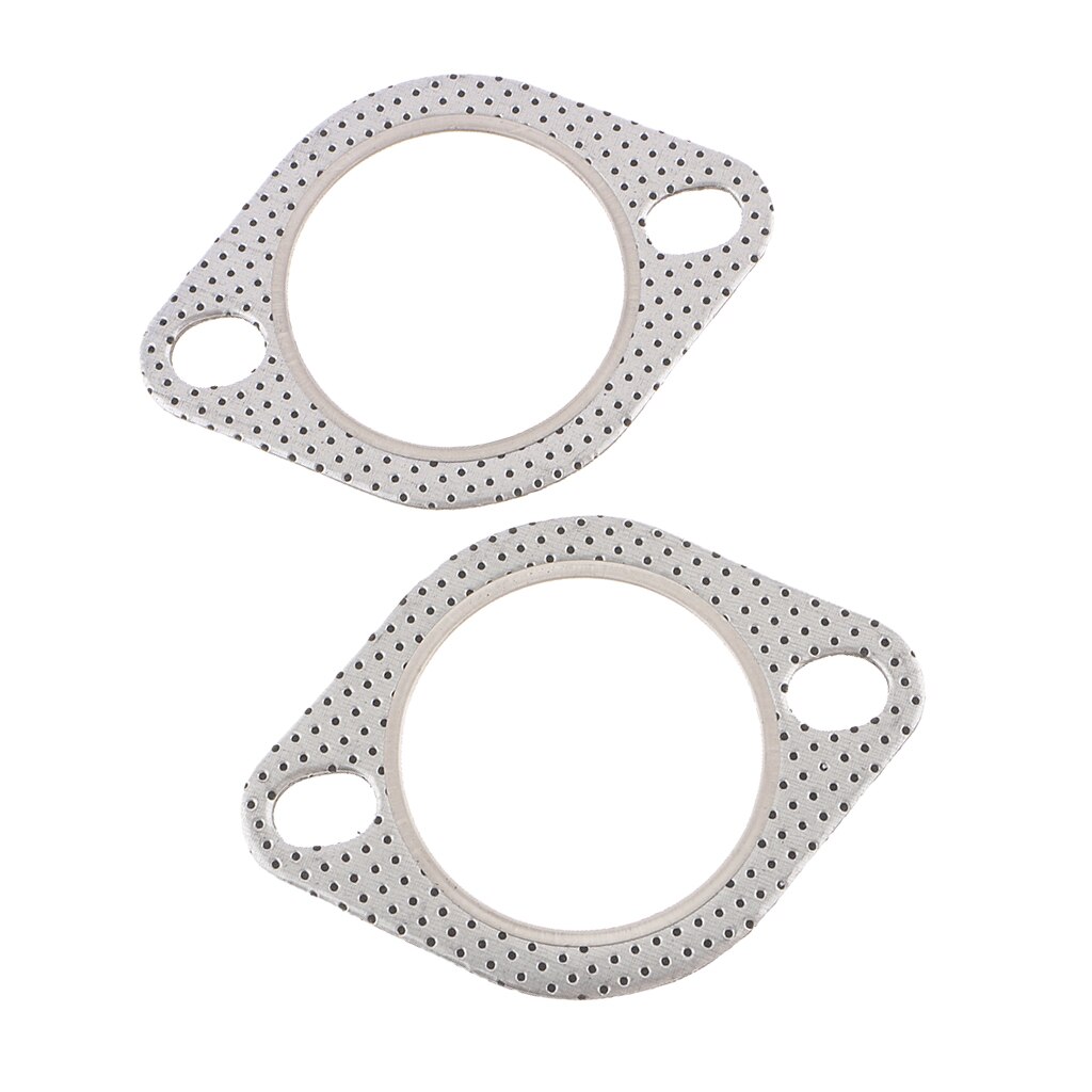 2 Bolt High Temp Exhaust Gasket 2.5 Inch Heavy Duty Mild Steel Exhaust Flange Washer