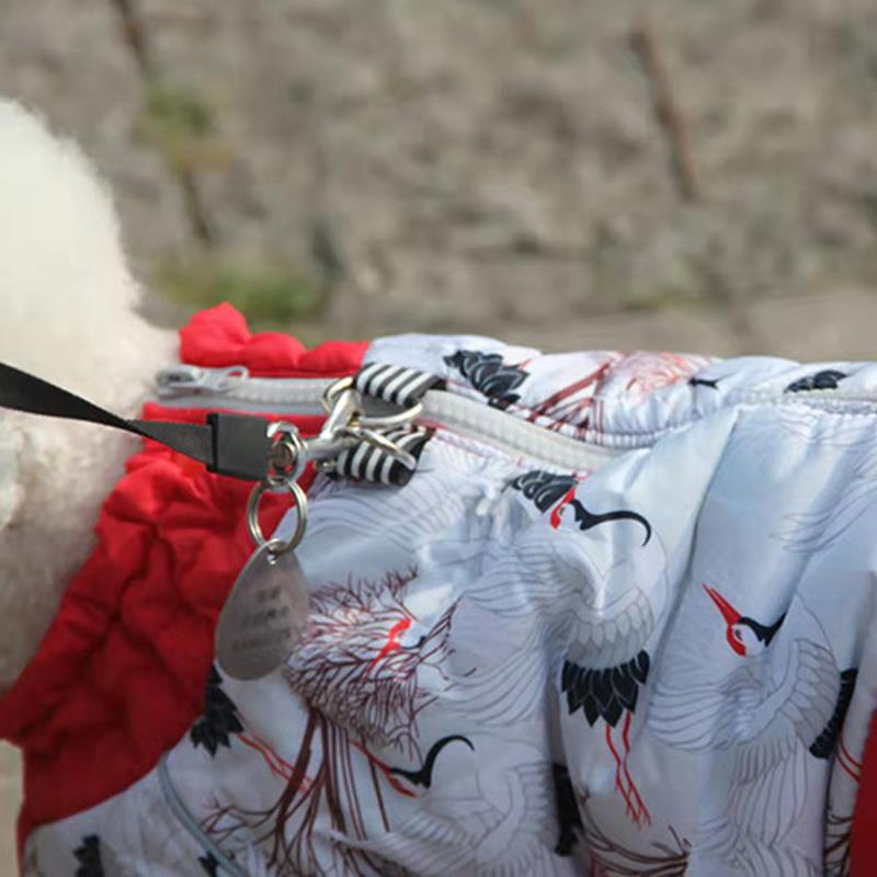 Haustier Hund Baumwolle Kleidung Plus Vlies Wasserdichte Winddicht Verdicken Pitbull Teddy Bulldogge Schneeanzug Winter Haustier Vierbeinigen Kleidung