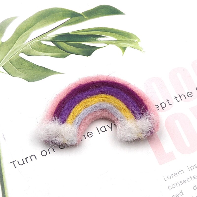 5 Pcs DIY Handmade Baby Felt Rainbow Home Party Decorations Photography Props J60B