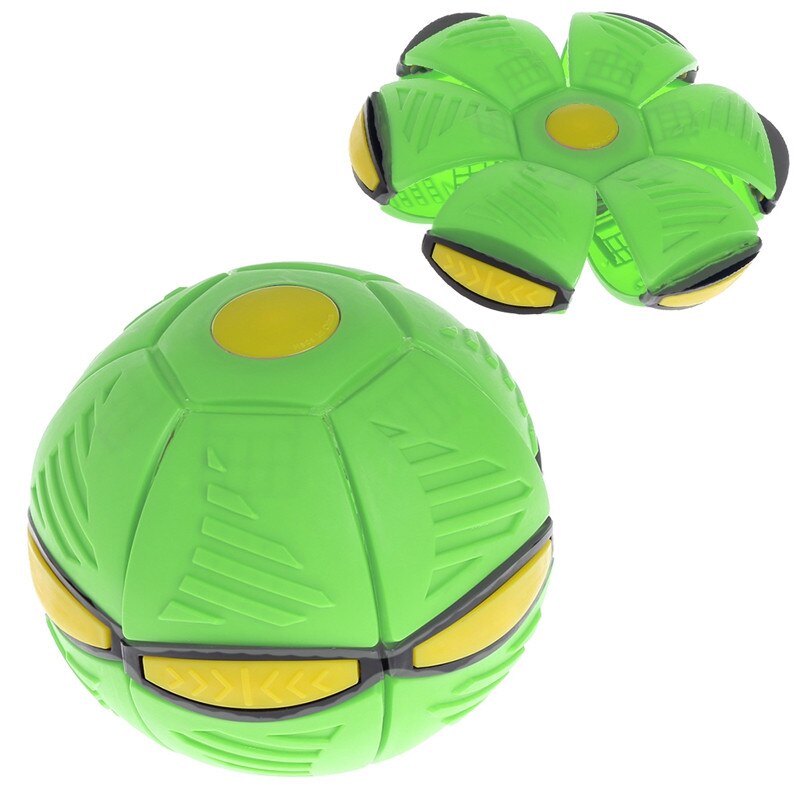 Vliegende Ufo Platte Gooi Disc Bal Met Led Licht Speelgoed Kid Outdoor Tuin Basketbal Spel: green