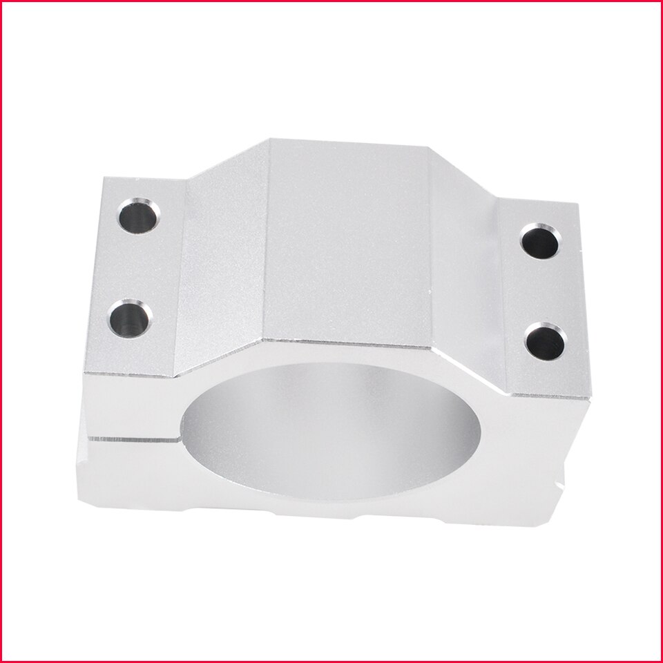 52mm Aluminum CNC Spindle Motor Bracket Clamp CNC Router Motor Holder with 4pcs Screws for Engraver Milling Machine