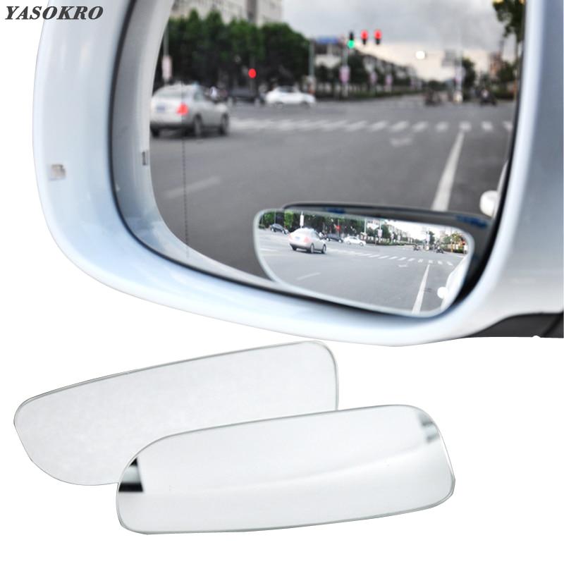 1 Paar Auto Dodehoekspiegel Auto Achteruitkijkspiegel Veiligheid Dodehoekspiegel 360 Rotatie Verstelbare Groothoek Bolle spiegel