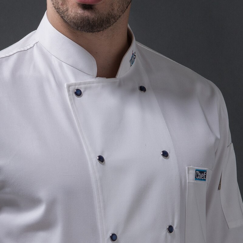 Restaurant mannen chef jas lange mouw kithchen bakkerij werkkleding winter restaurant uniform chef jas