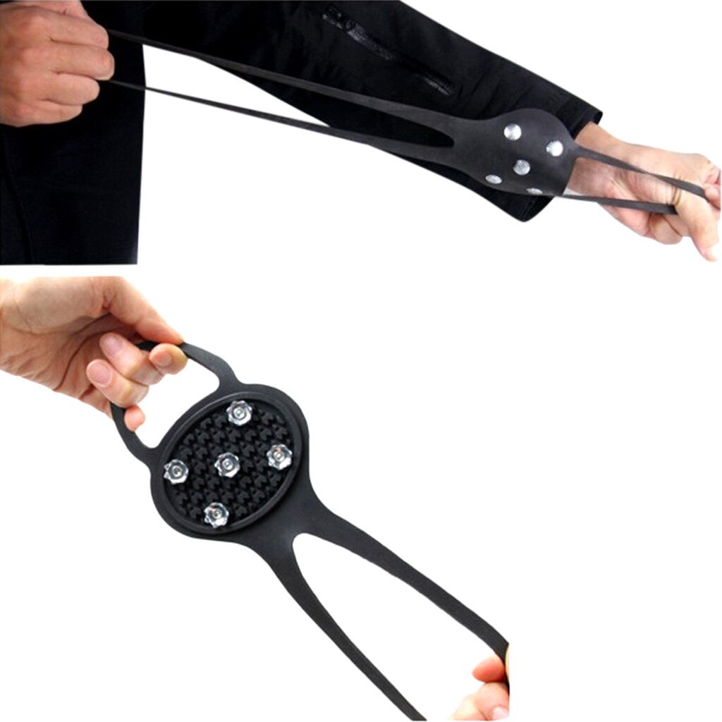 Antislip Sneeuw Schoenplaten Schoenen Laarzen Cover Stap Ijs Spikes Grips Stijgijzers Voor Wandelen Stijgijzers Winter Klimmen Antislip schoenen Cover