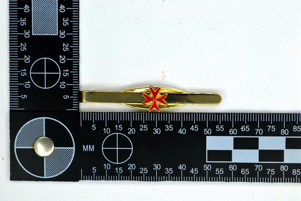Freimaurer Ritter Metall Krawatte Clips Klassische Kreuz aufbringen Vergoldung Freimaurer Abzeichen Geschäft Kleidung Dekor
