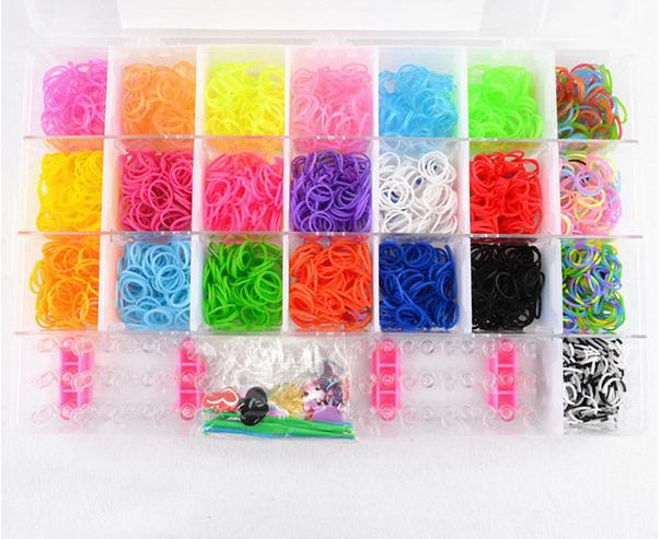 4400 stücke Gummibänder Webstuhl DIY Weben Kasten elastische Bands für weben armbänder flechten einstellen Handwerk Armbinde Bausatz freundlicher Spielzeug: Ursprünglich Titel