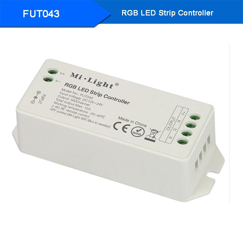 Miboxer 2.4g trådløs rgb/rgbw/rgb+cct led strip controller wifi smart panel fjernbetjening sluk lys timing dimmer  dc12v-24v: Fut 043
