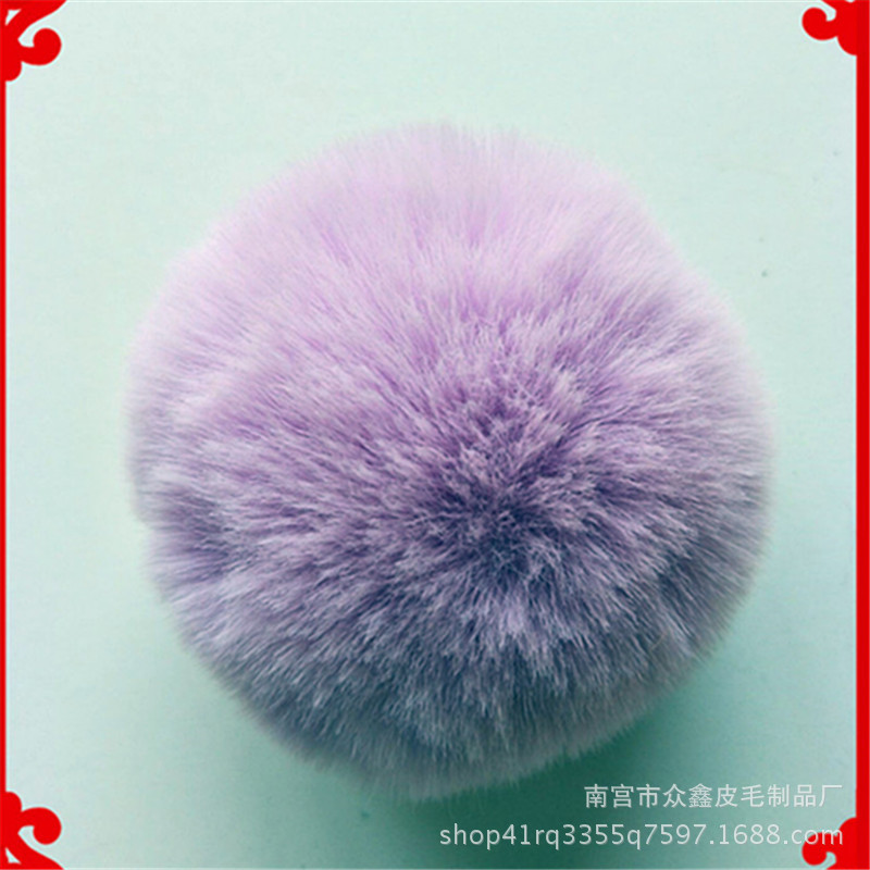 5 Stks/partij 8Cm Pluizige Faux Konijnenbont Bal Pompom Pluche Vrouwen Tas Auto Sieraden Voor Kleding Naaien Stof Accessoires faux Fur: 12