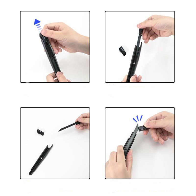 1 kpl  / 2 kpl deli 2037s kannettava tapettiveitsi art leikkurin poisto pikaveitsi paperitavarat paperileikkuri tapettiveitsi