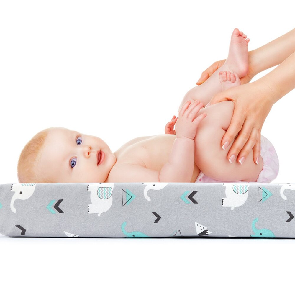Baby bassinet lagen vandtæt stretch monteret puslepudebetræk søde tegneserie tremmesenge lagner til nyfødte baby drenge og piger