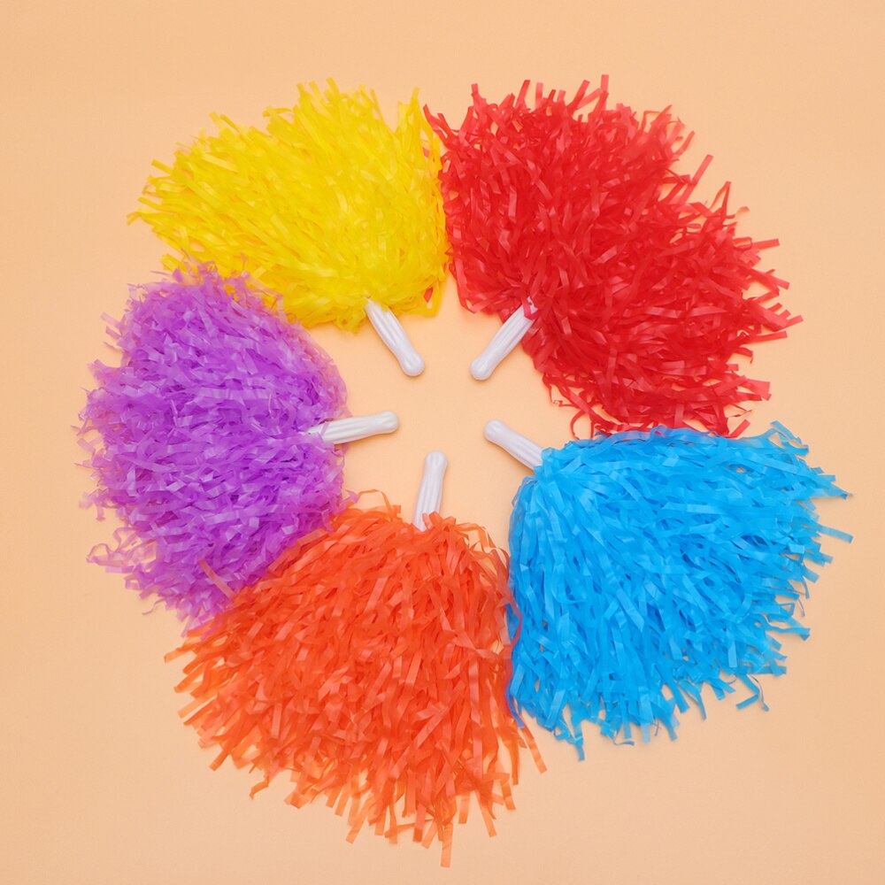 Pom-pom girls avec poignée, kit de cheerleading brillant, pompons, balles de cheerleading pour événements, compétitions, performances