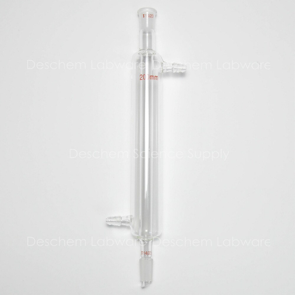 200mm, 14/23, chłodnica liebiga, szkło laboratoryjne wymiennik, chemii sprzęt laboratoryjny