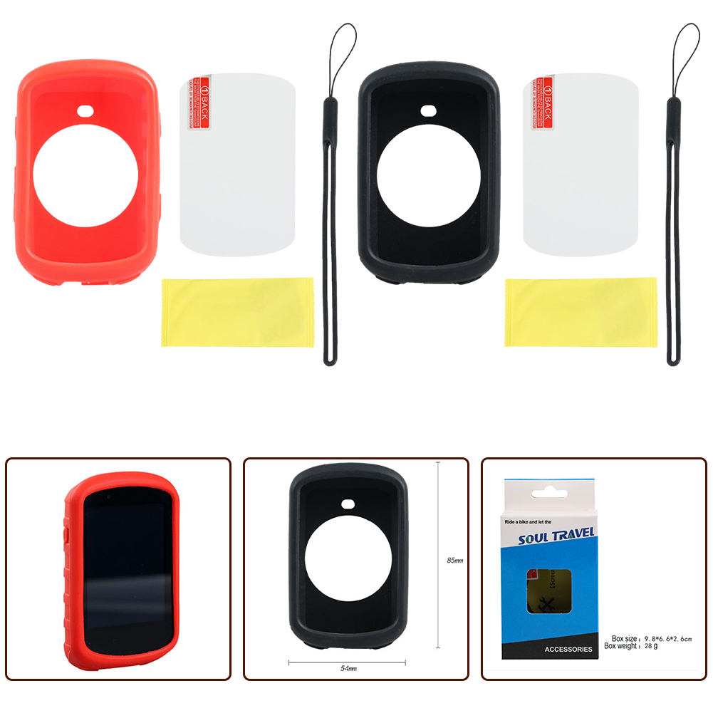 Juste de protection pour ordinateur de vélo Garmin Edge 530, compteur de vitesse sans fil, étui de protection en silicone, écran en verre Guatemala