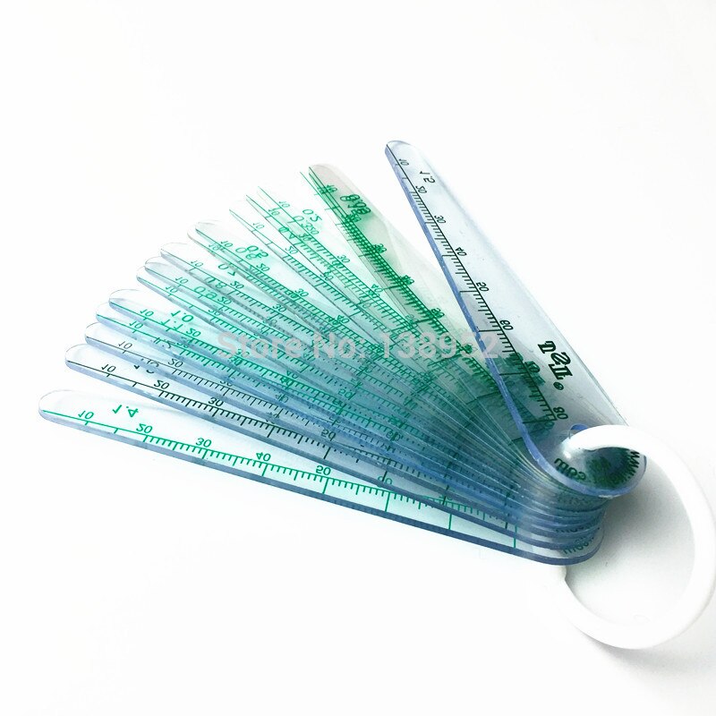 0.01mm 0.1mm 0.05mm 1mm 1.5mm 2mm JST Thickness Plastic Plug Feeler Gauge Gap Filler Measuring Tool With PVC Sheet