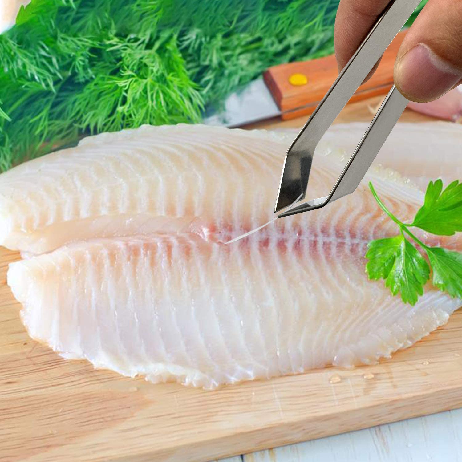 Walfos Visgraten Pincet Tang Rvs Visgraten-Platte En Slant Pincet Tang Remover Puller Epileren Tweezer Tang